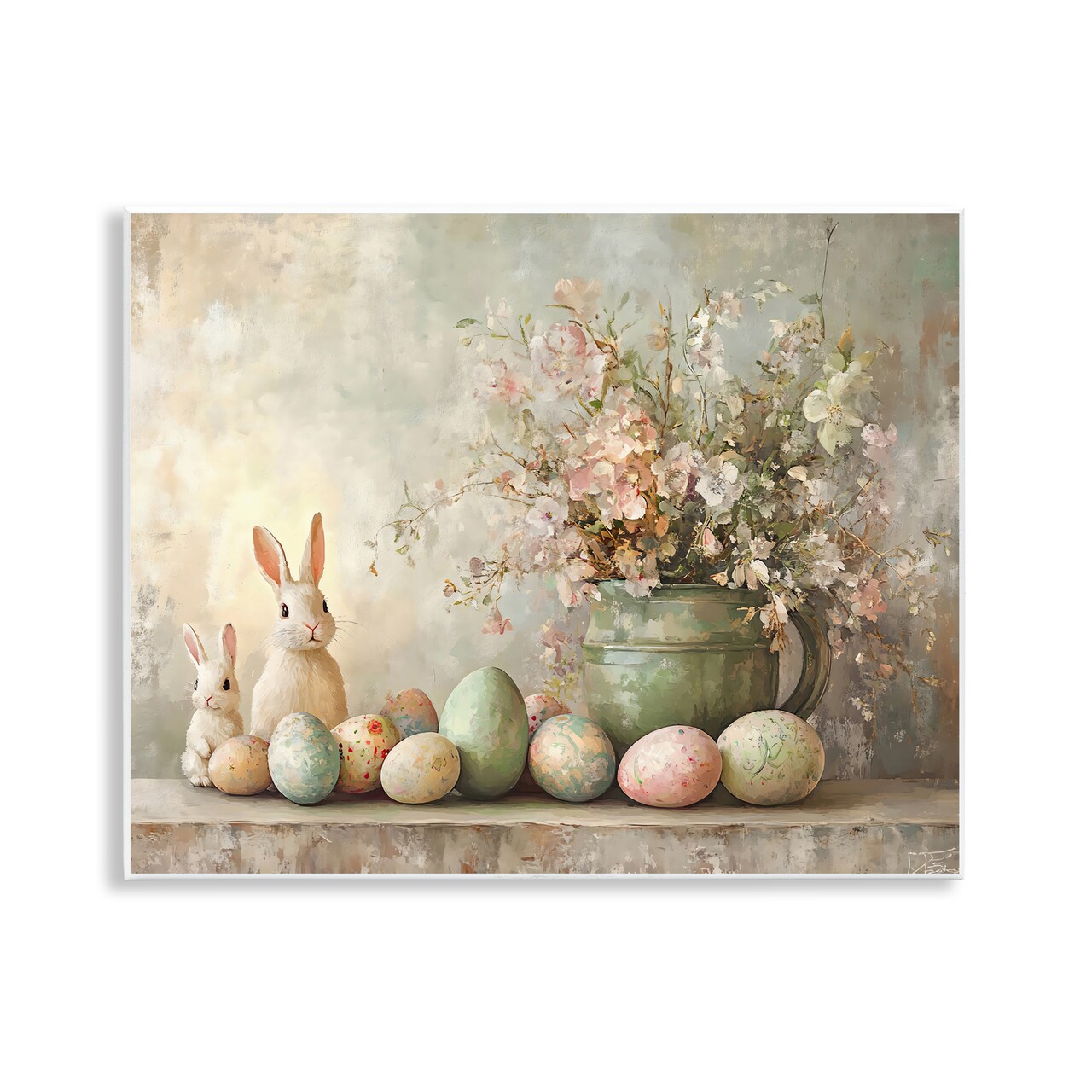 Stupell Industries Pastel Easter Still Life Wall Plaque By Franklyn Gregory